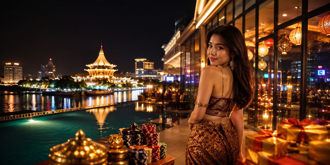 Pemain baccarat dalam talian melalui peranti mudah alih di Kuching Sarawak Malaysia
