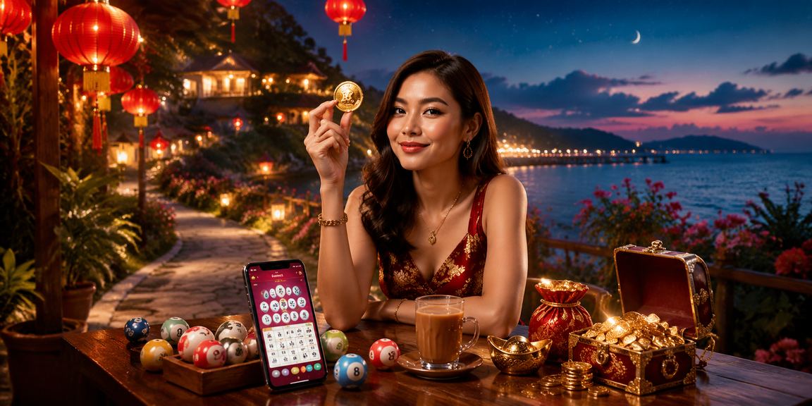 Suasana permainan loteri dan slot dalam talian di Malaysia dengan tema tempatan